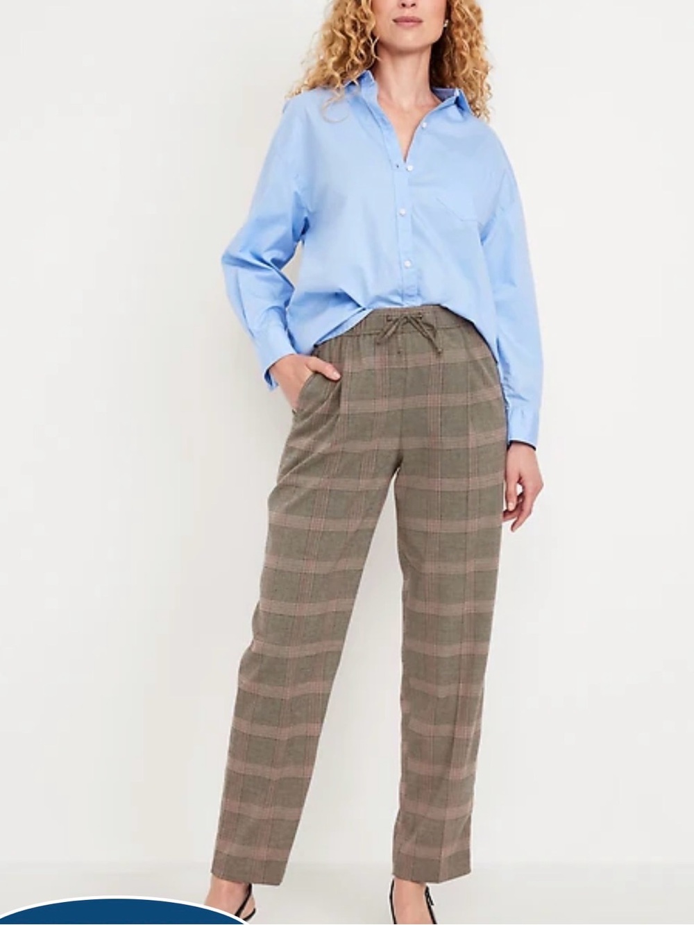Old Navy Women- Dark Green Plaid